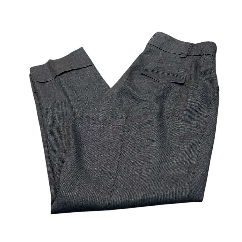 PESERICO flax and wool blend trousers